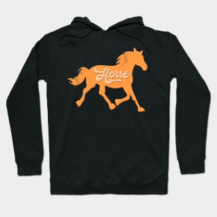 Horse Text Hoodie